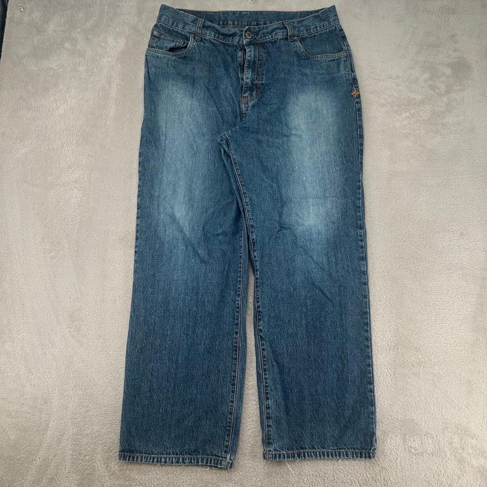 Hurley Baggy Jeans Mens 36 Blue Preowned Wide Leg Skater‎ Denim